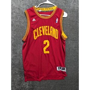 Adidas Cleveland Cavaliers NBA Basketball Jersey Kyrie Irving Red Yellow Size L